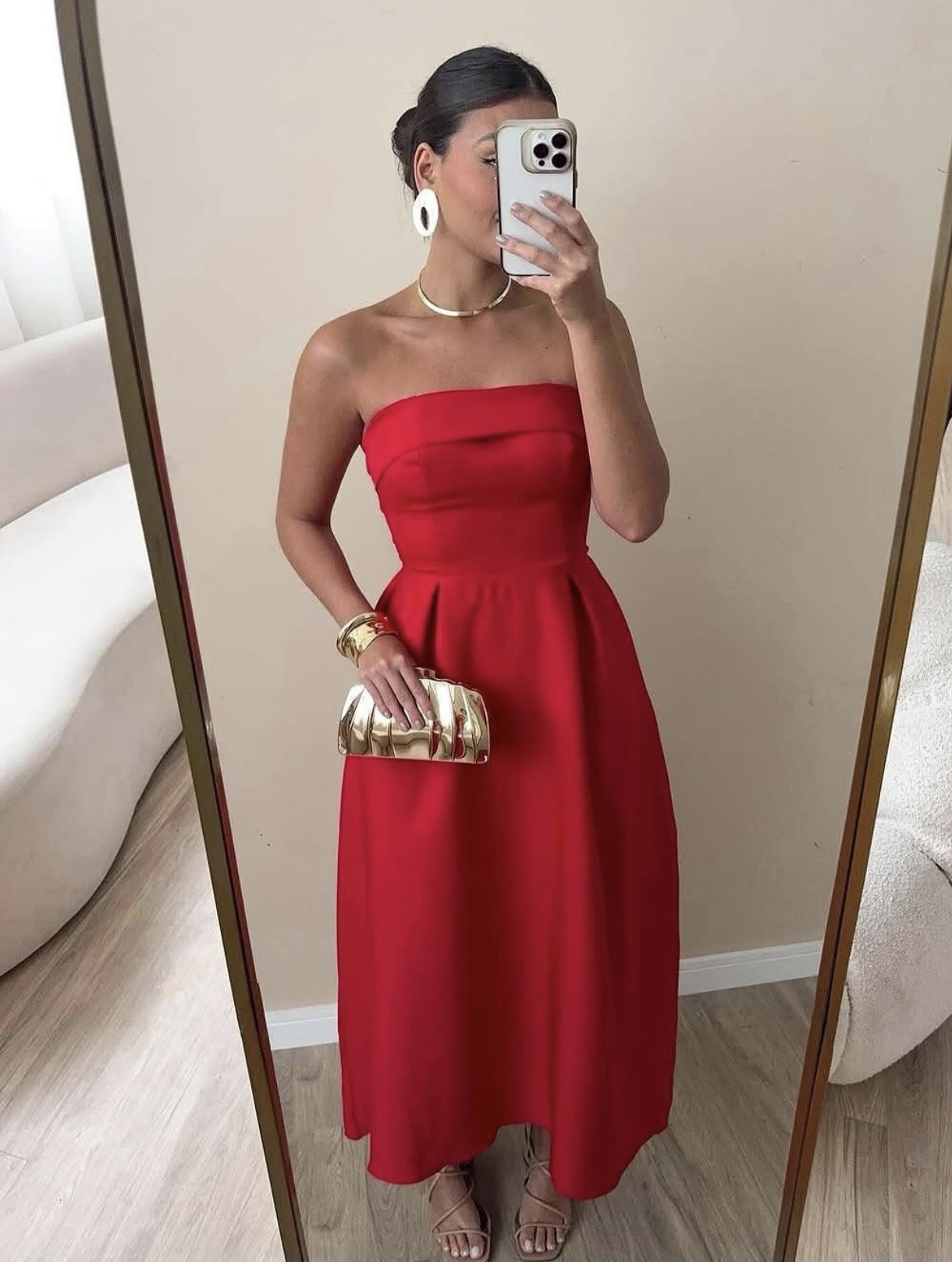 Vestido longo tomara que caia