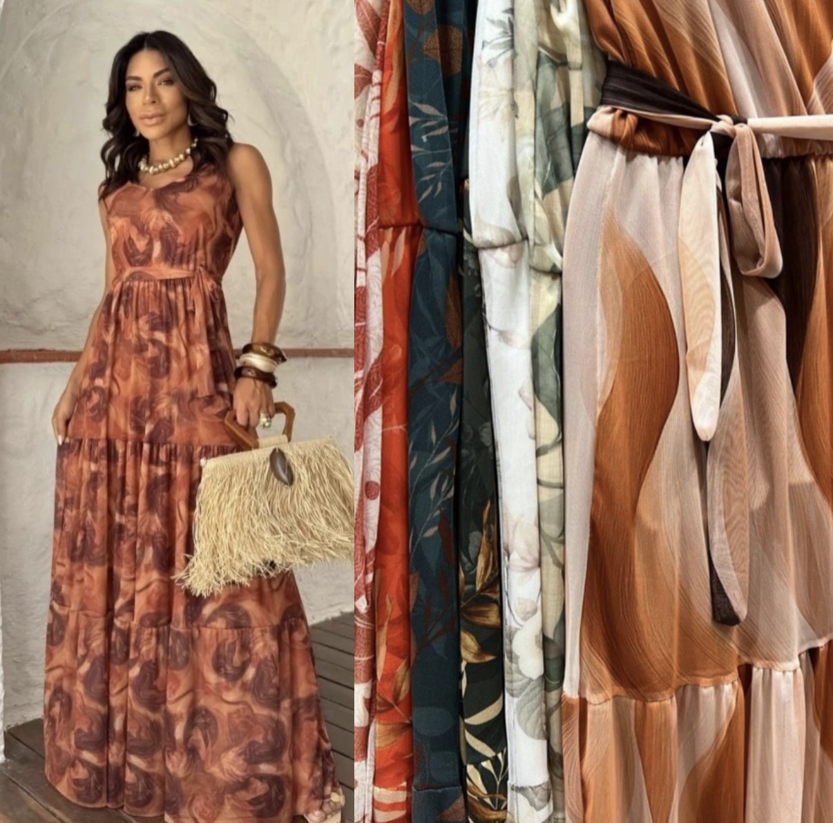 Vestido longo de Tuly