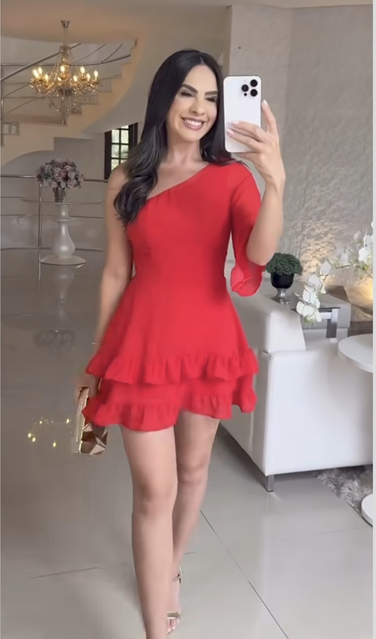 Vestido de um ombro só