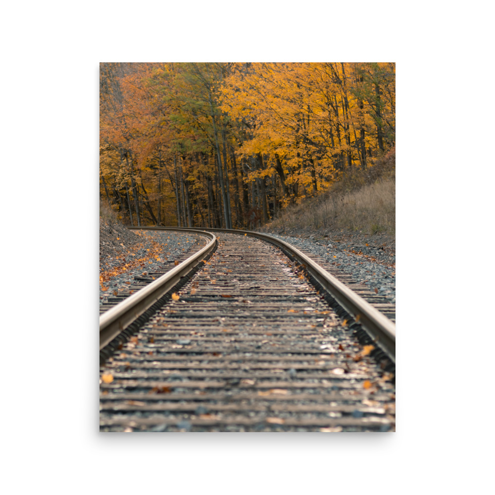 Autumn Railroad Photo Print