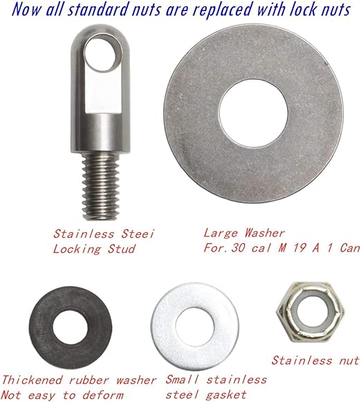 Lock Nut and Washer Set for ammo boxes