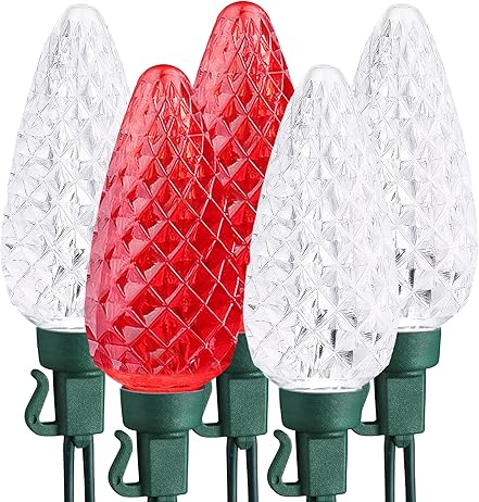 Red & White Christmas Lights