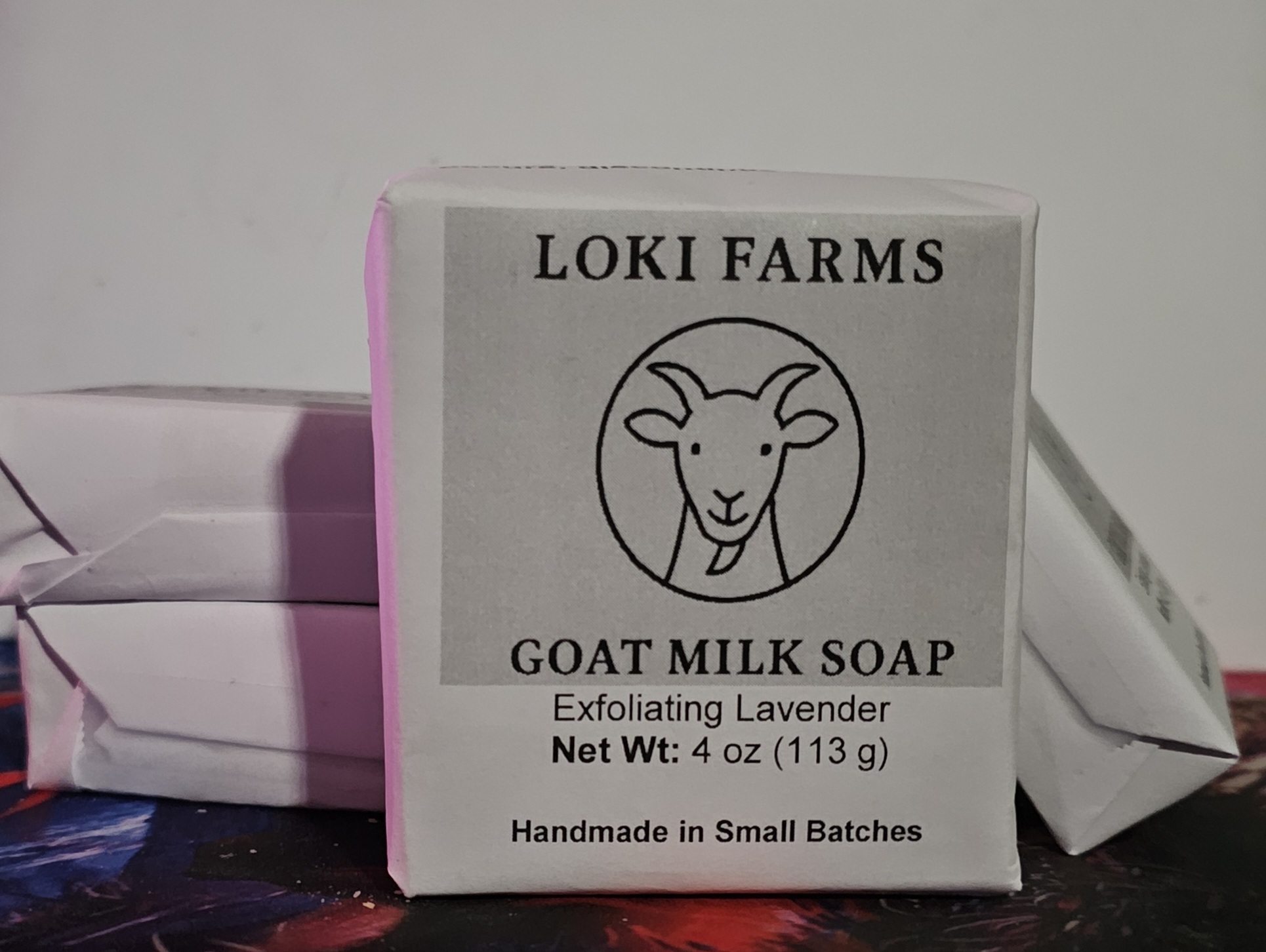Goat milk soap Exfoliating Lavender 4oz bars