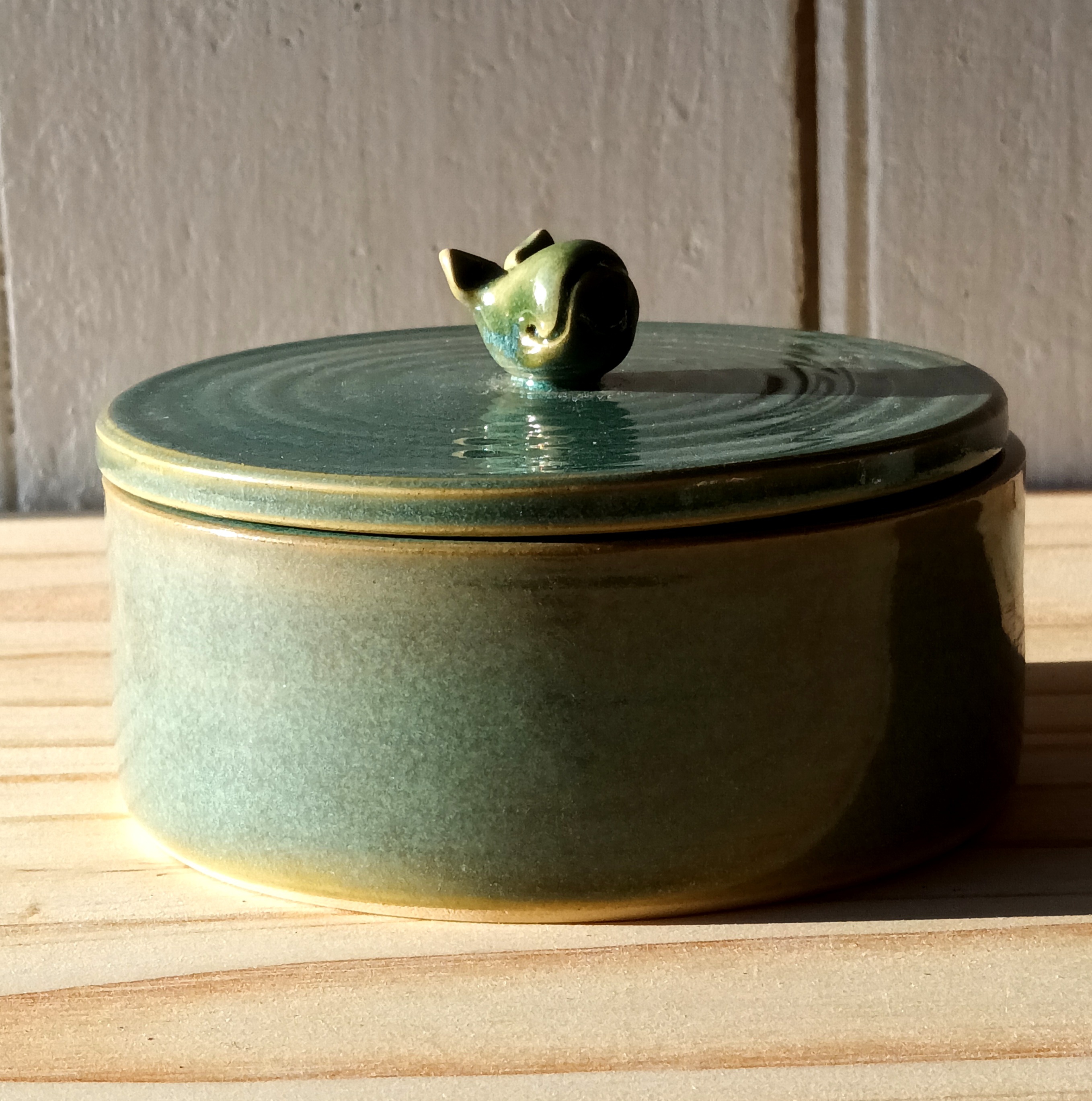 Boîte baleine verte