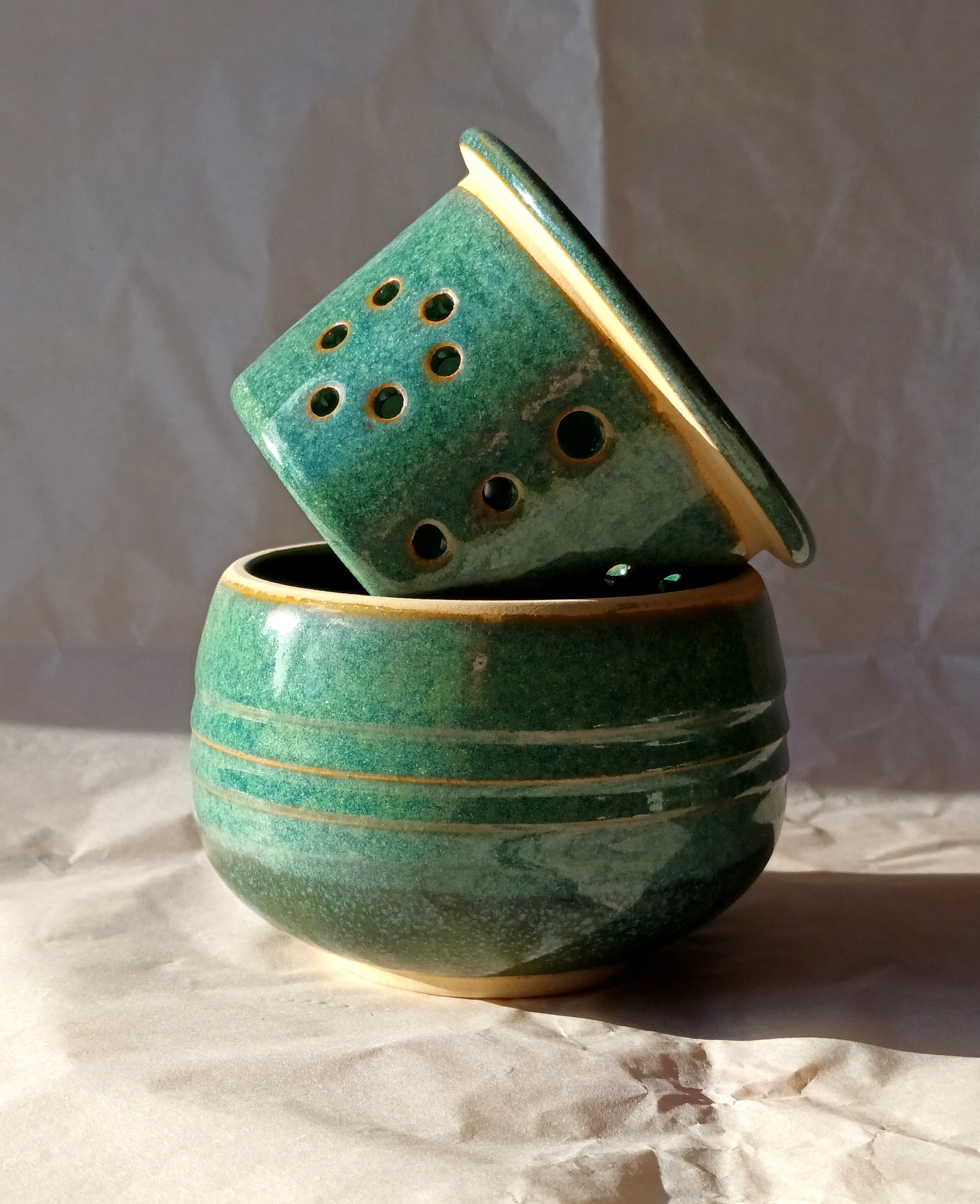 Beurrier breton vert moucheté