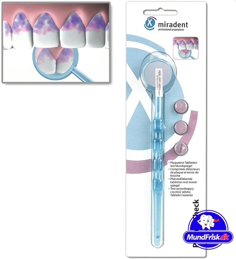 Plaque Color Tabletter + Munspegel Miradent Plaque Check
