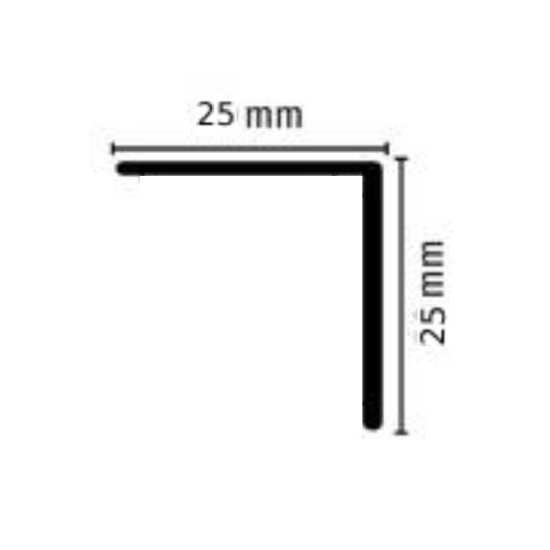 ESQUINA EXTERIOR DE PVC (2900*25*25mm)