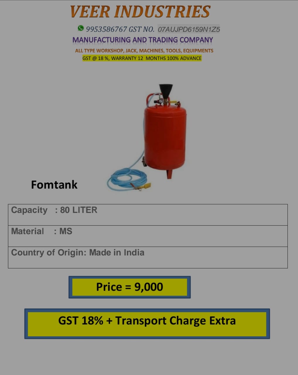 form tenk ms 80 liter