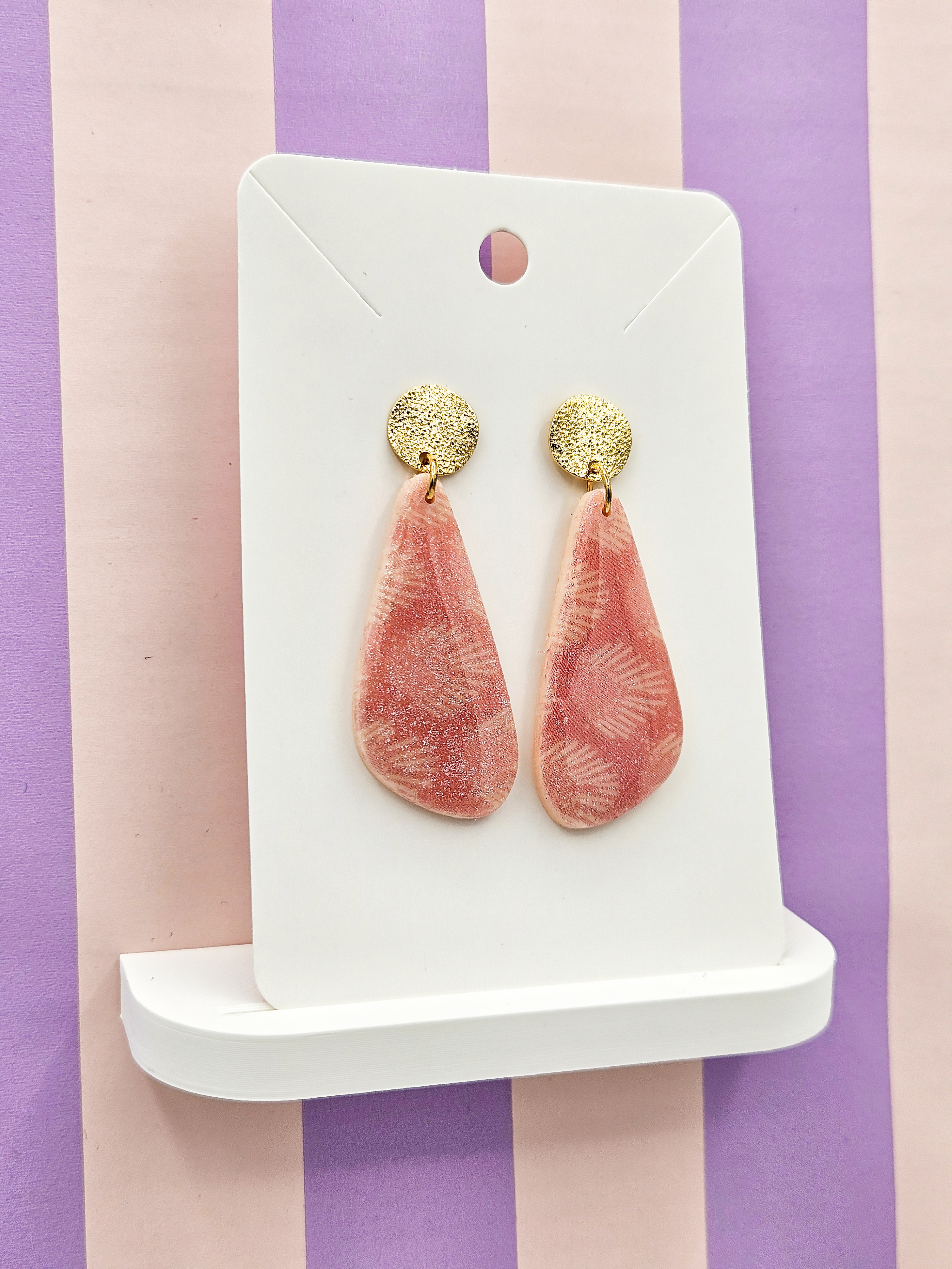 Polymeerklei oorbellen - Patroon 