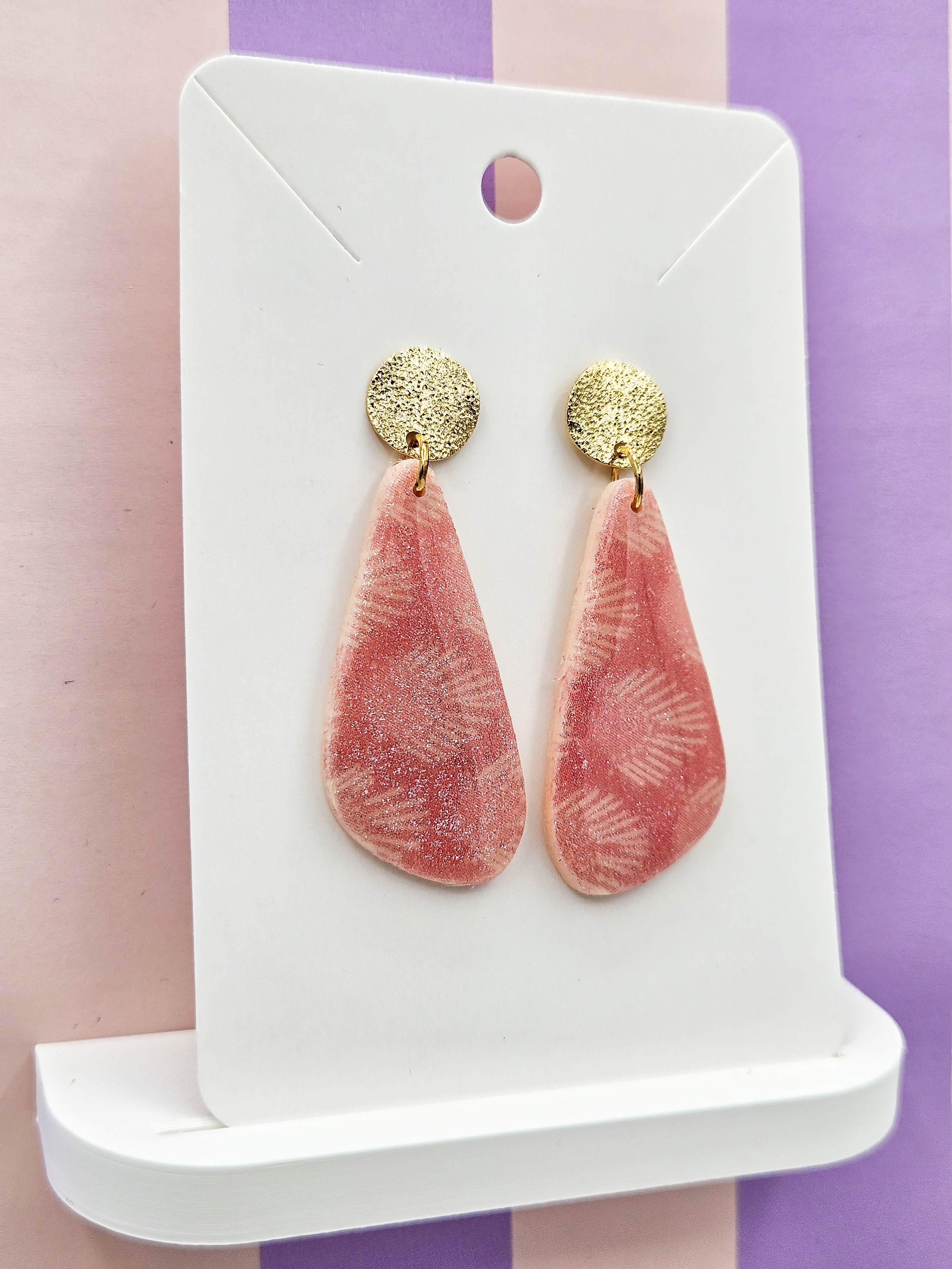 Polymeerklei oorbellen - Patroon 