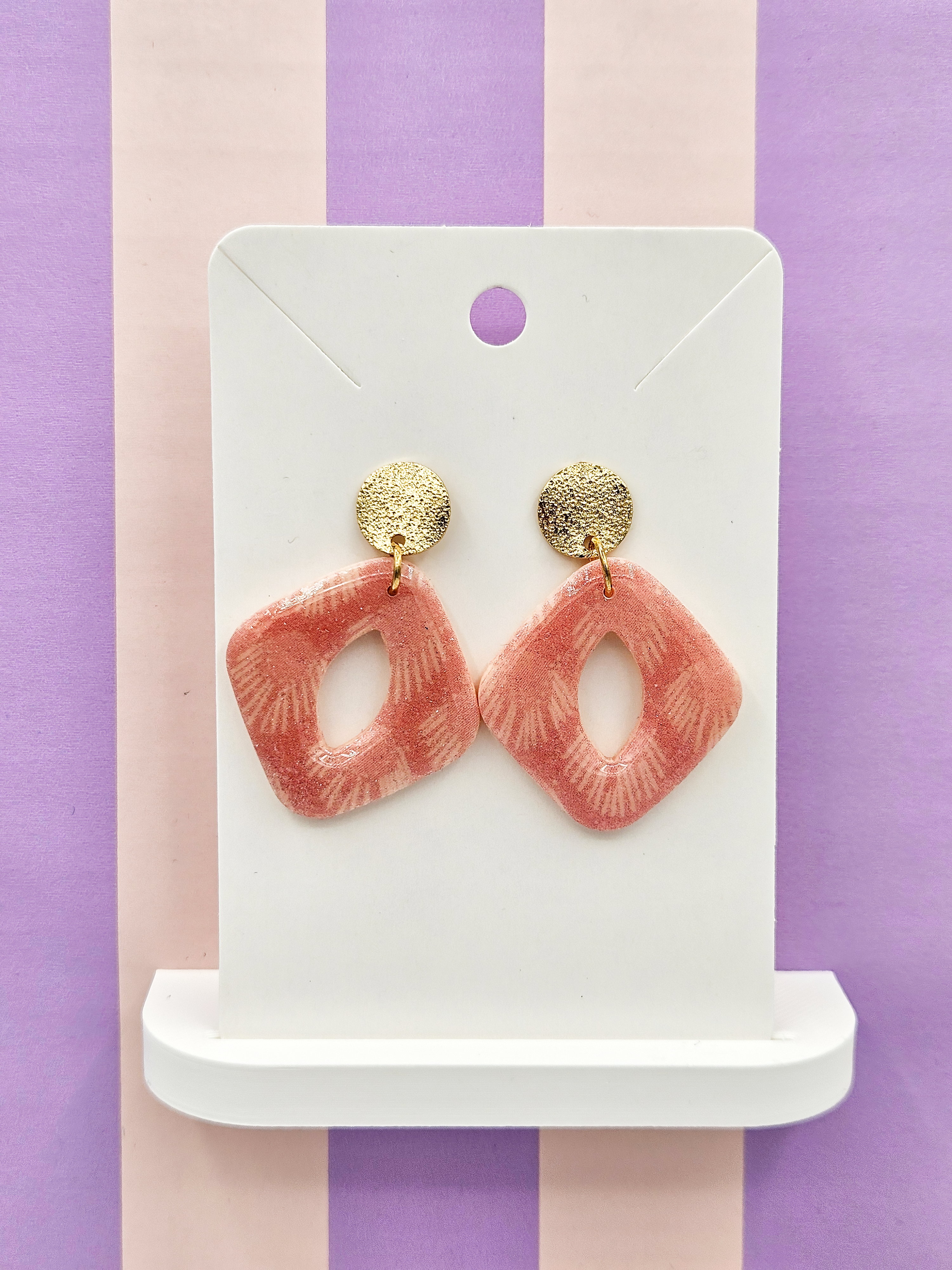 Polymeerklei oorbellen - Patroon