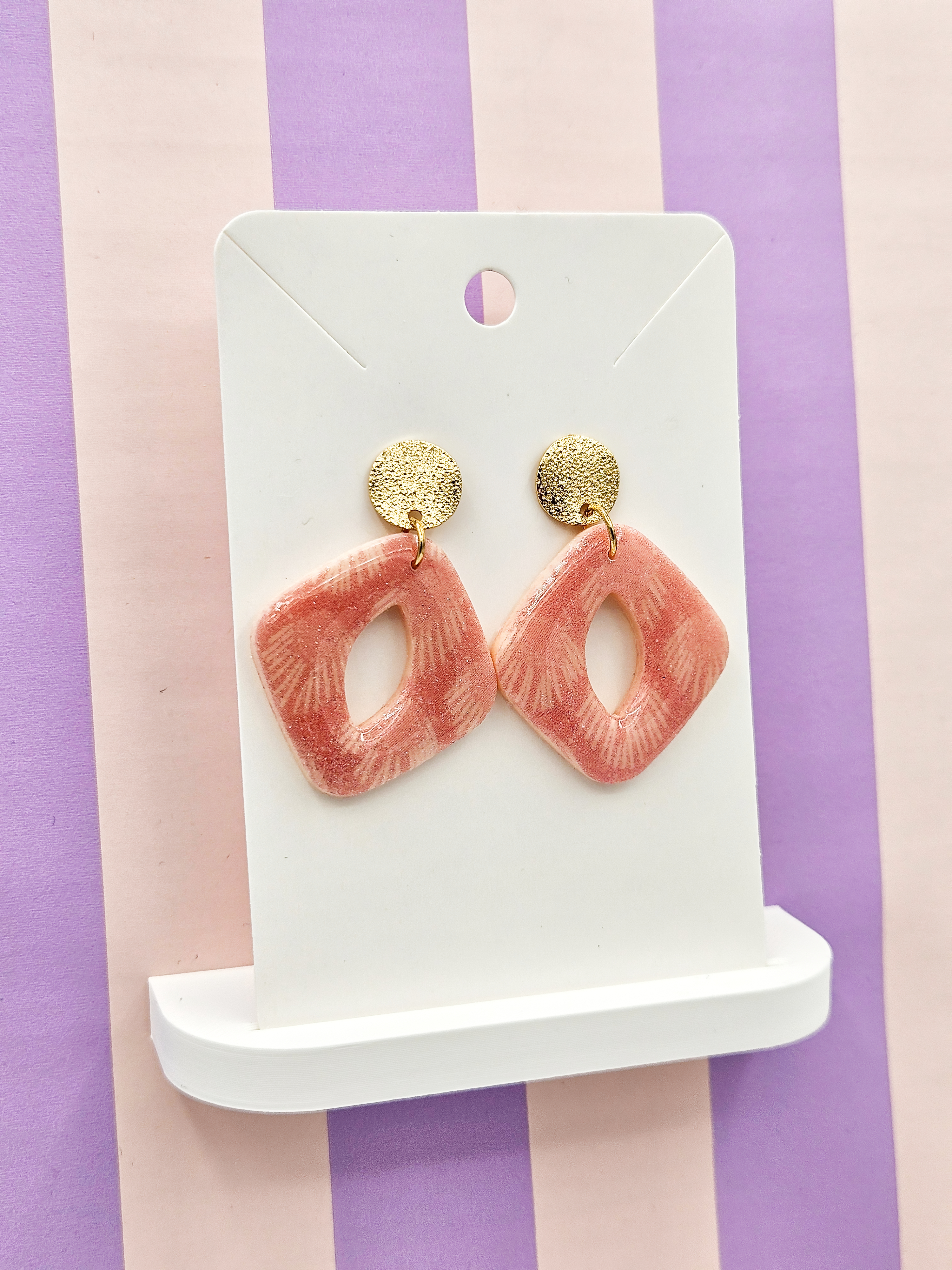 Polymeerklei oorbellen - Patroon