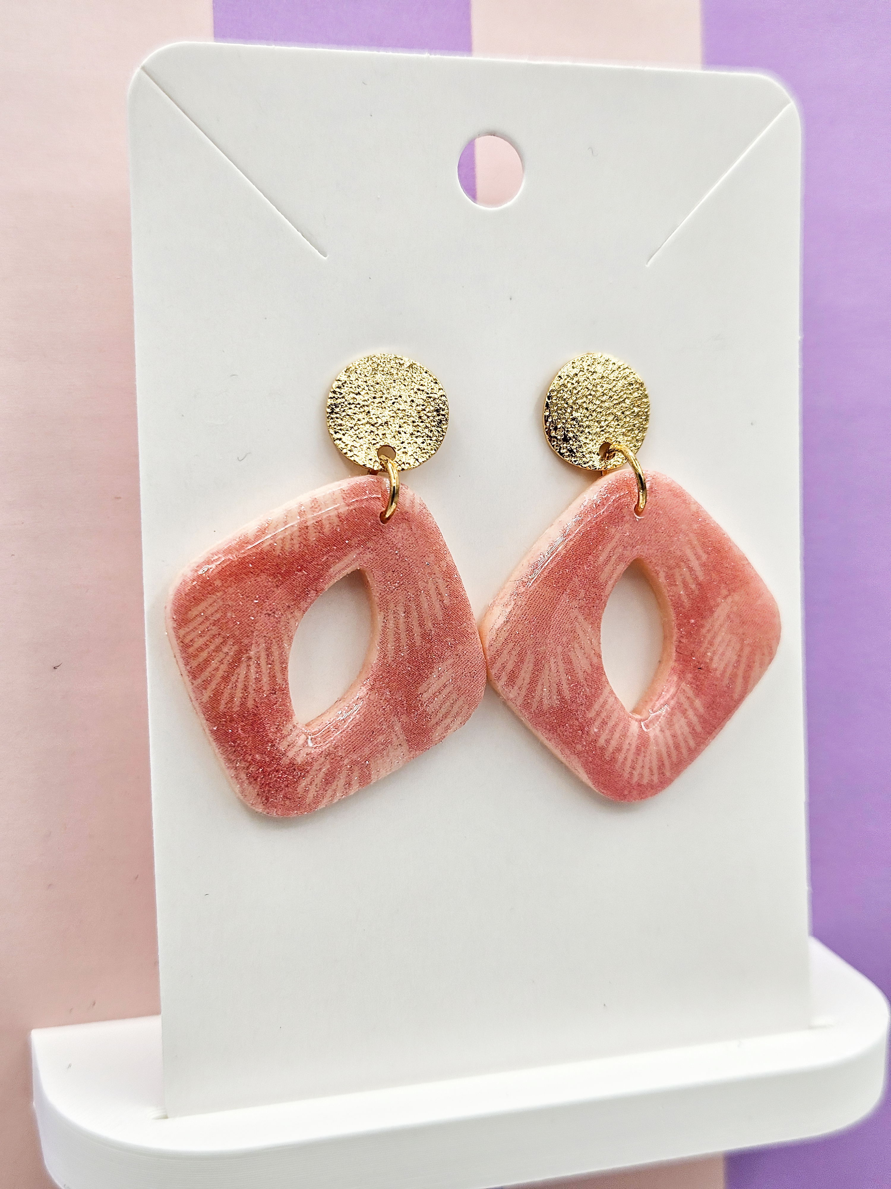 Polymeerklei oorbellen - Patroon