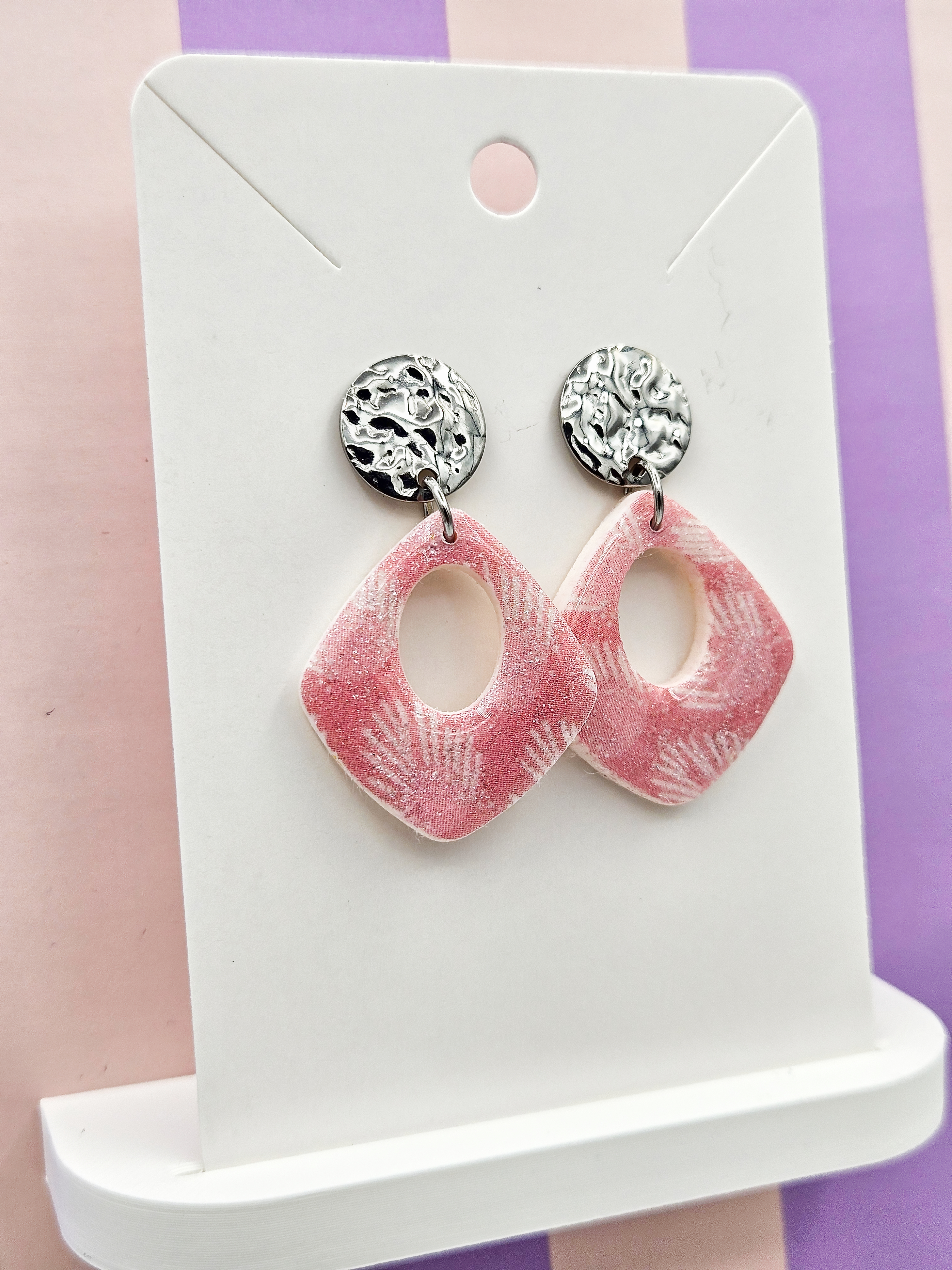 Polymeerklei oorbellen - Patroon