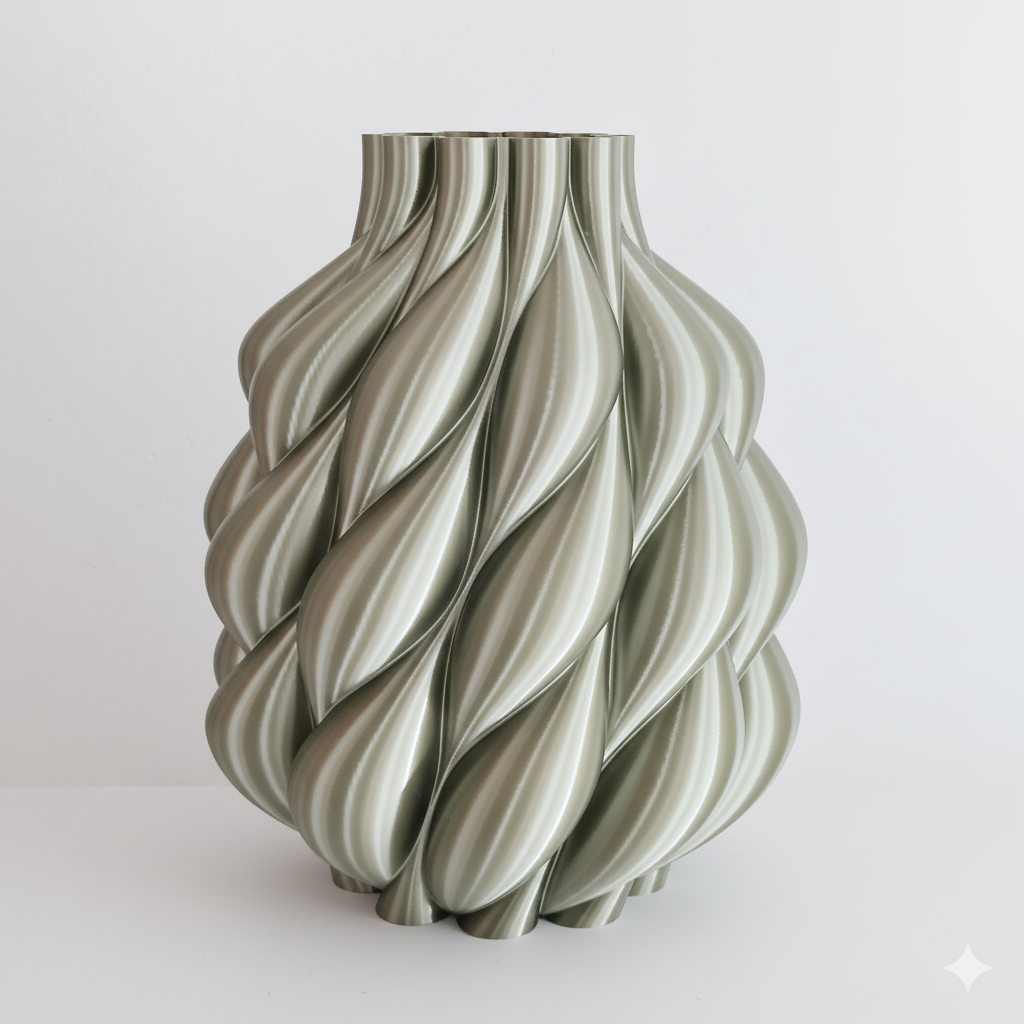 Vaas LOOM | Zilvergroen