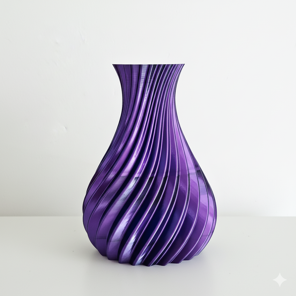 Vaas SPIRAL | Blauw & Paars & Zwart