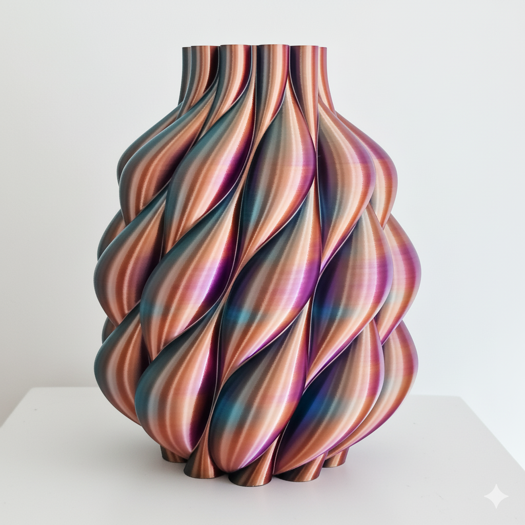 Vaas LOOM | Paars & Goud & Zwart