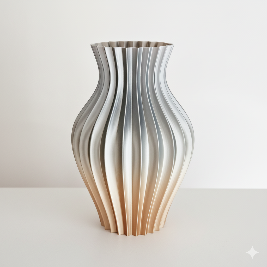 Vaas VENUS | Beige & Grijs Gradient