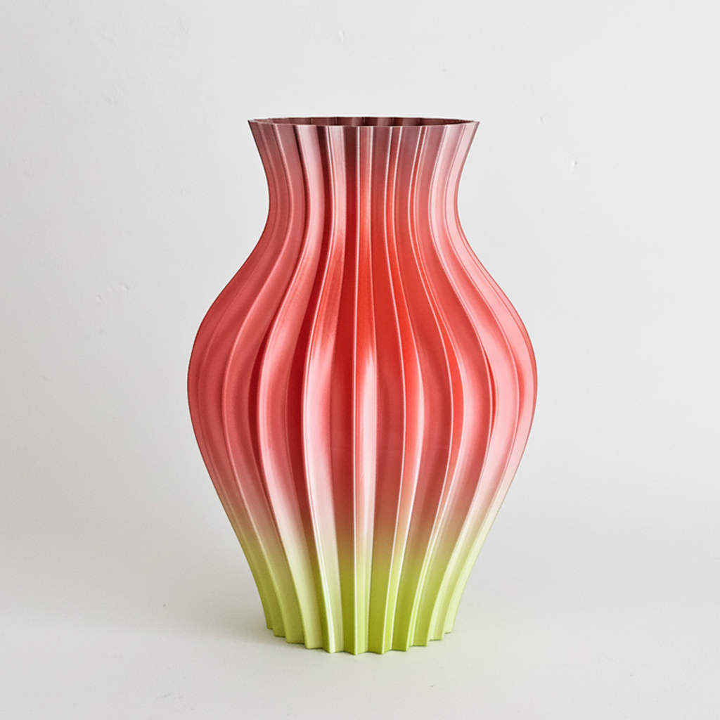 Vaas VENUS | Rood & Geelgroen Gradient