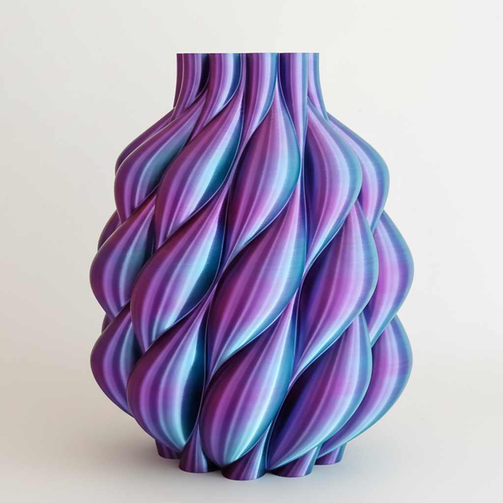 Vaas LOOM | Paars & Goud & Zwart