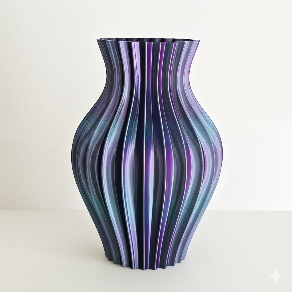 Vaas VENUS | Paars & Blauw & Groen & Roodroze