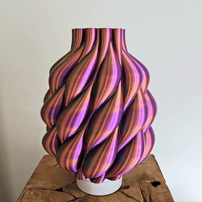 Vaas LOOM | Paars & Goud & Zwart