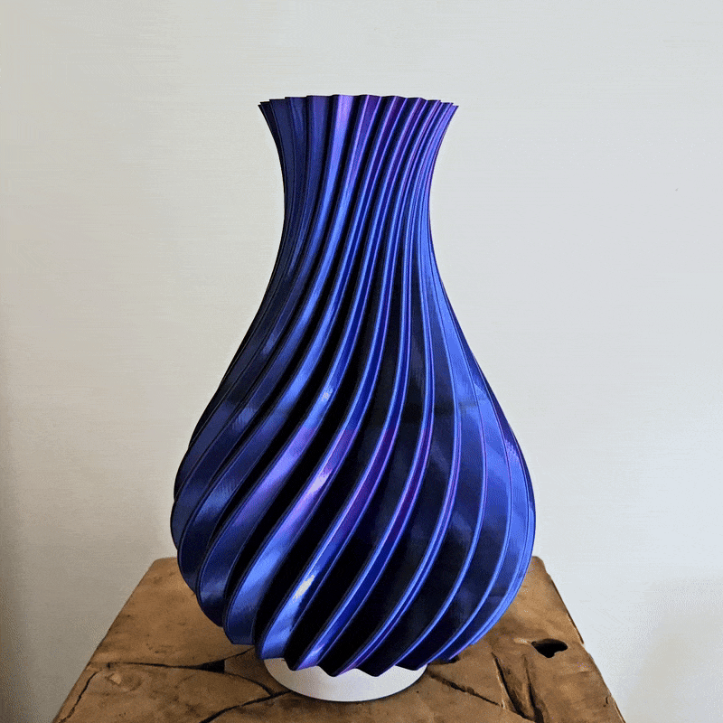 Vaas SPIRAL | Blauw & Paars & Zwart