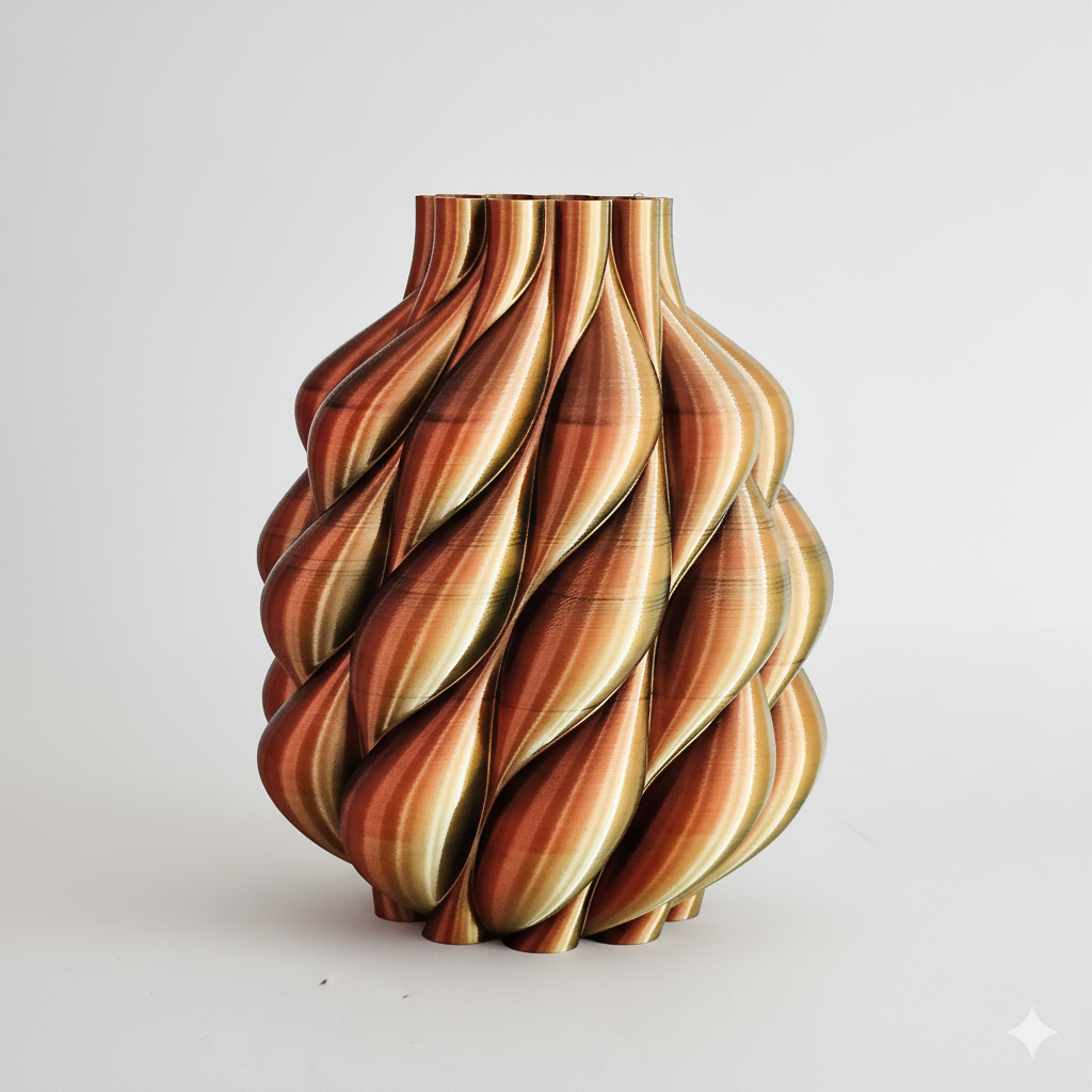 Vaas LOOM | Koper & Zwart & Goud