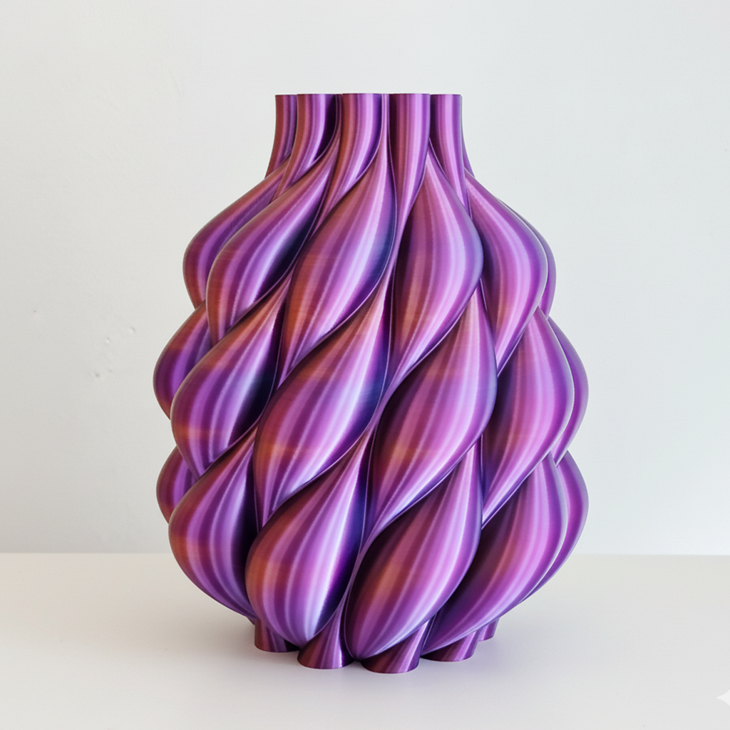 Vaas LOOM | Paars & Goud & Zwart