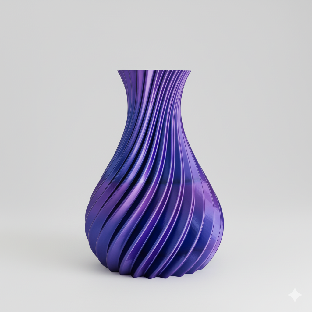 Vaas SPIRAL | Blauw & Paars & Zwart