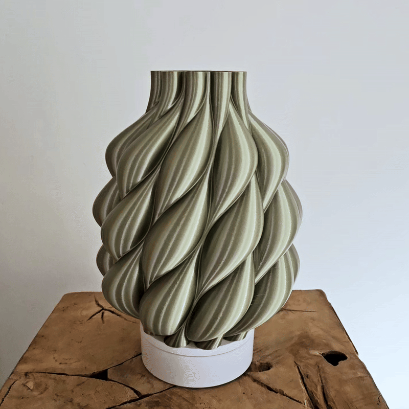 Vaas LOOM | Zilvergroen