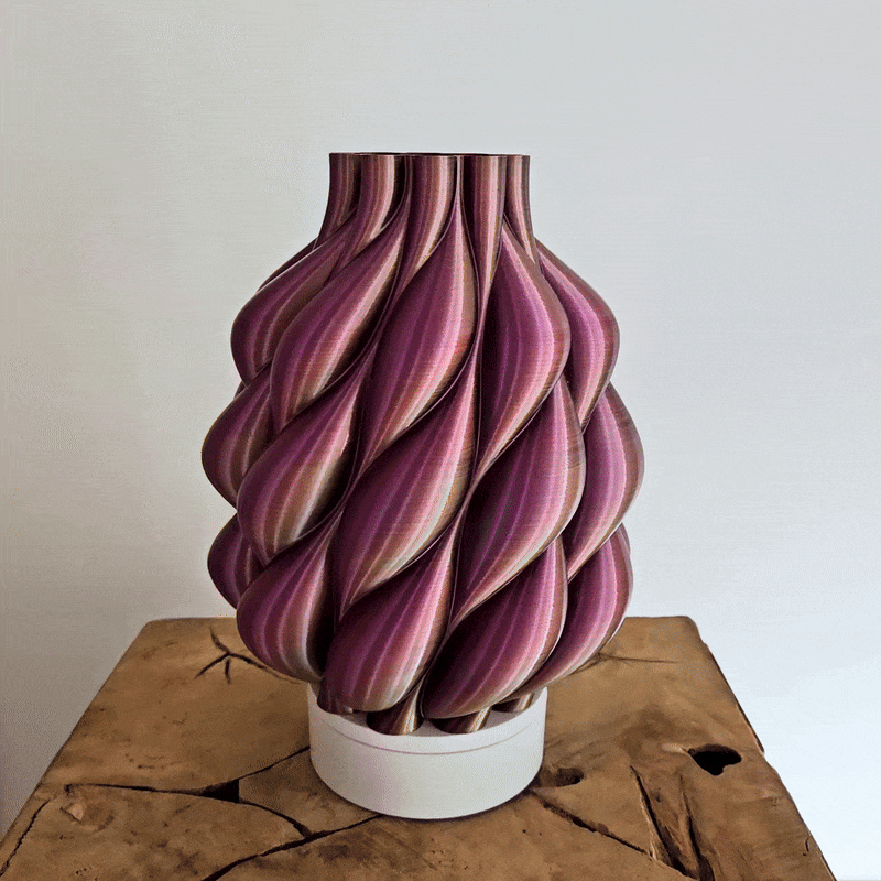 Vaas LOOM | Paars & Goud & Zwart