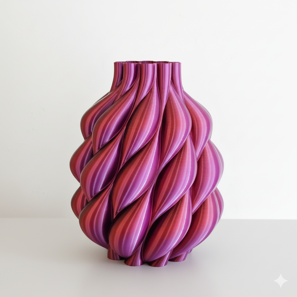 Vaas LOOM | Paars & Goud & Zwart