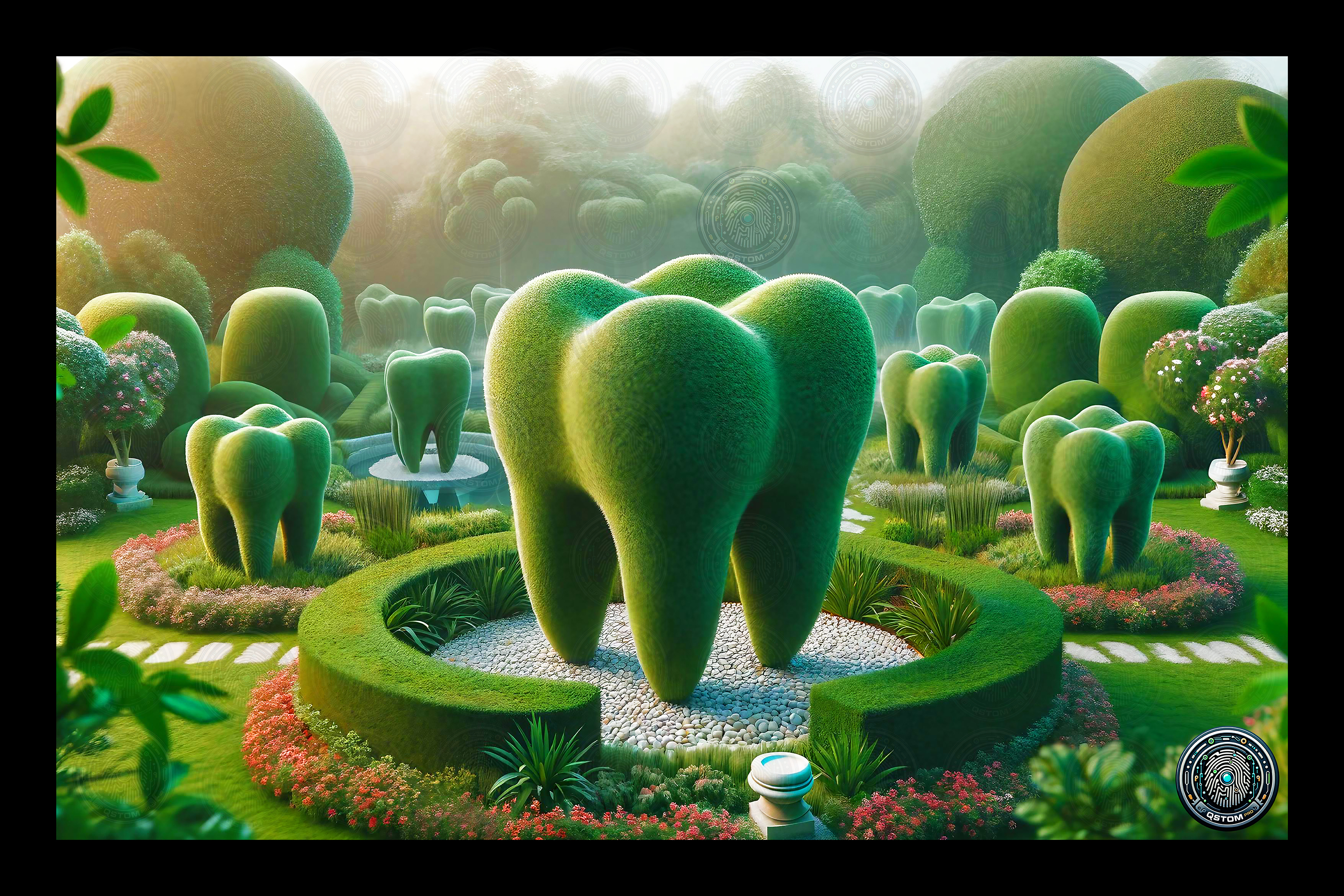 Le Jardin des Dents : Symphonie Botanique de l'Art Dentaire