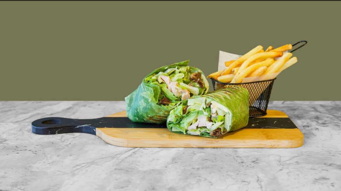 Chicken caesar wrap