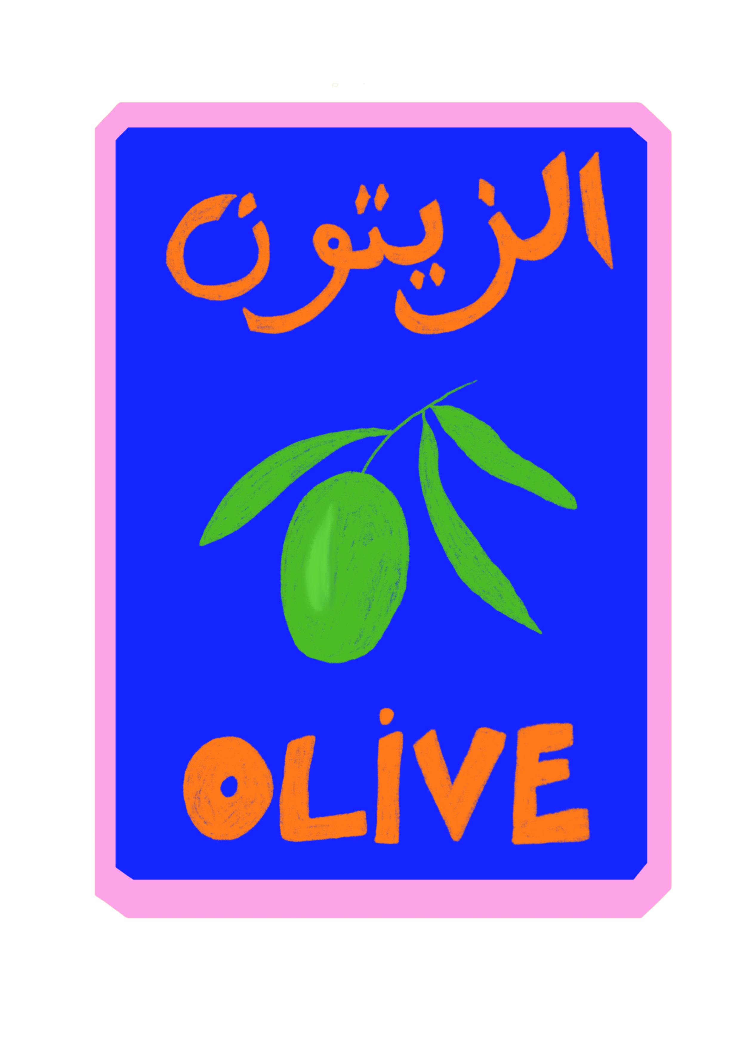 Olive - الزيتون Illustration