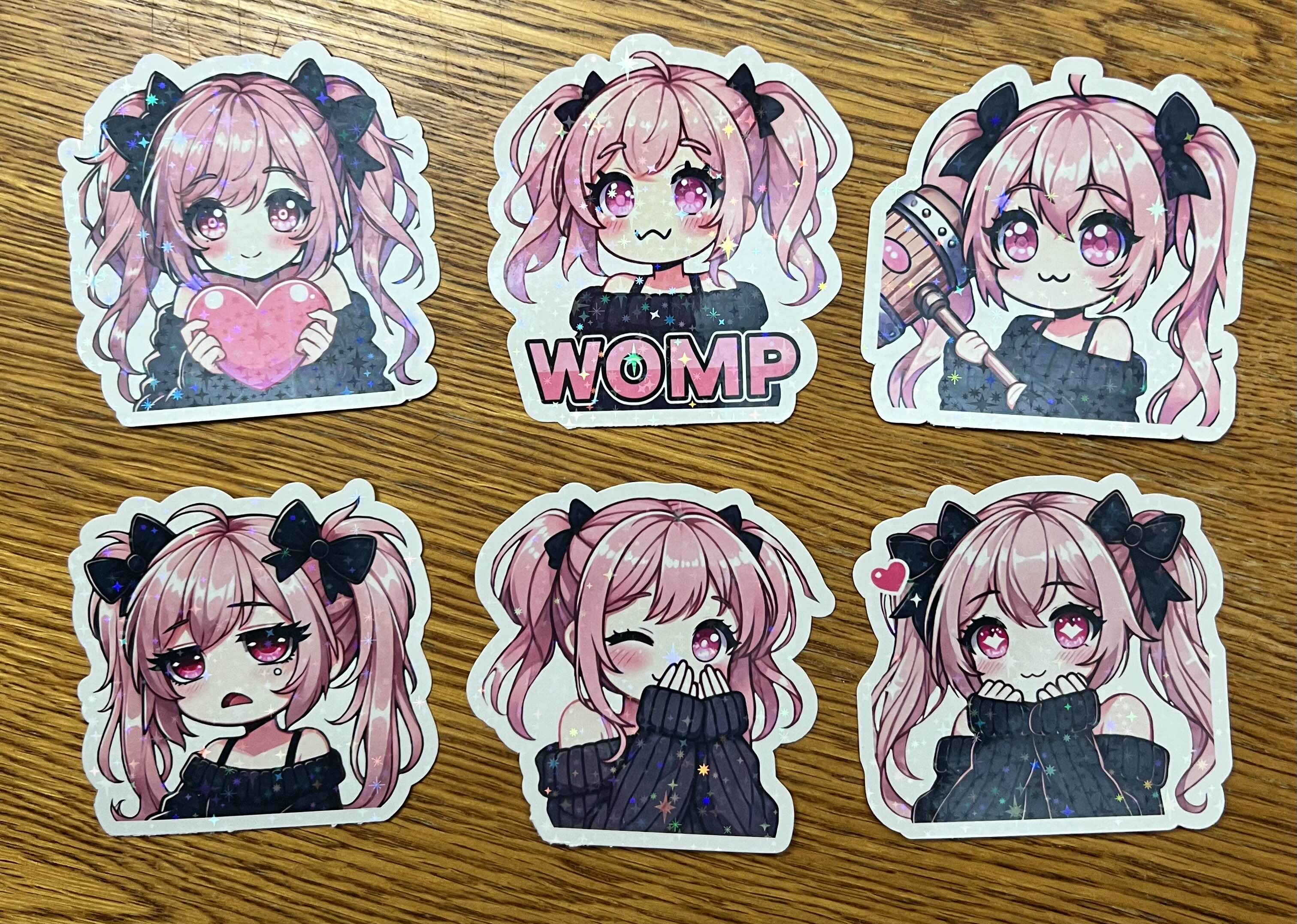 6 Pack of Edrie Stickers