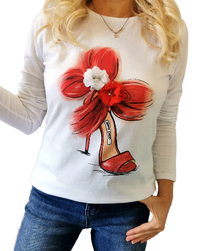 T-shirt manica lunga donna TMLD90003