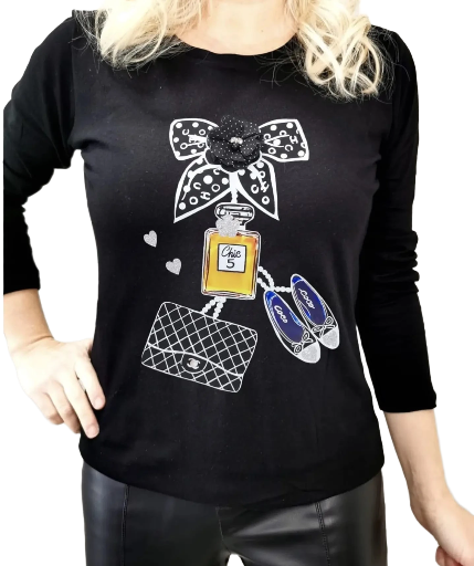 T-shirt manica lunga donna TMLD90005