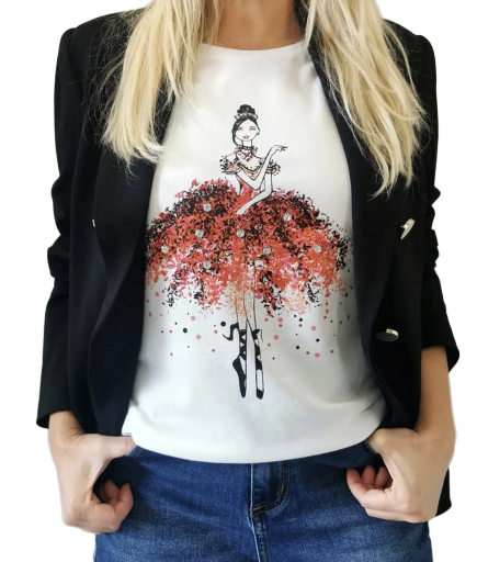 T-shirt manica lunga donna TMLD90015