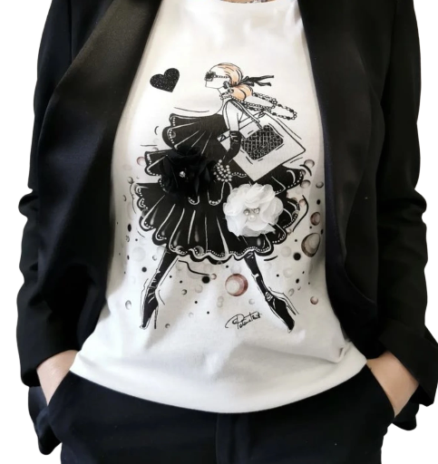 T-shirt manica lunga donna TMLD90032