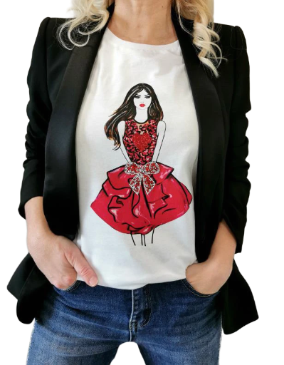 T-shirt manica lunga donna TMLD90059