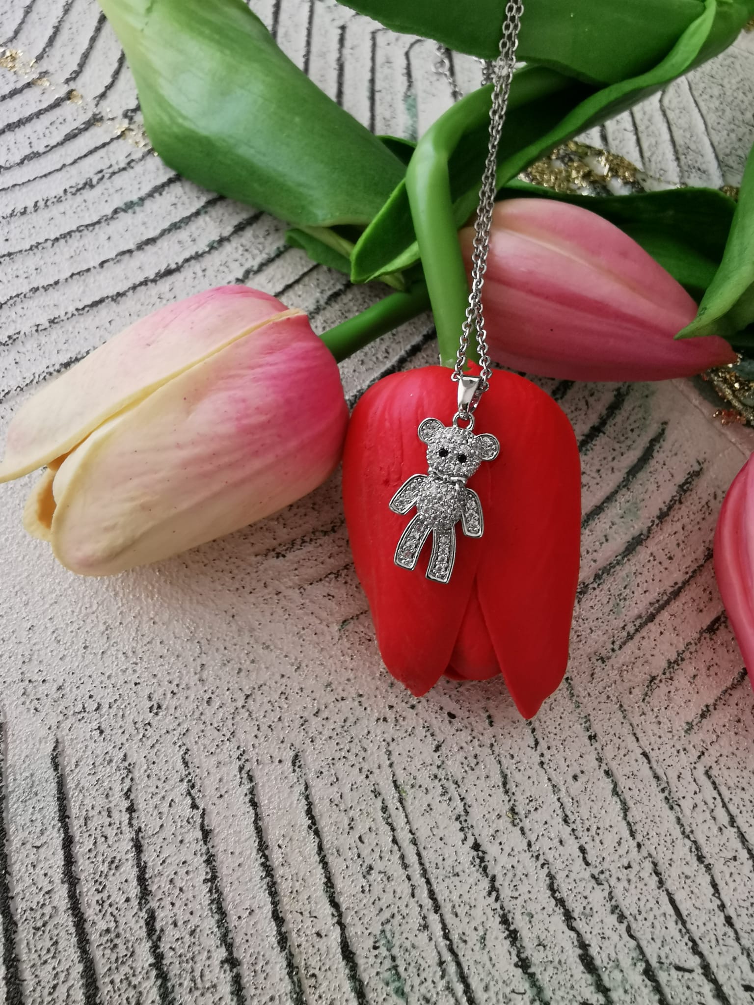 COLLANA TEDDY SMALL ZIRCONIA  00104