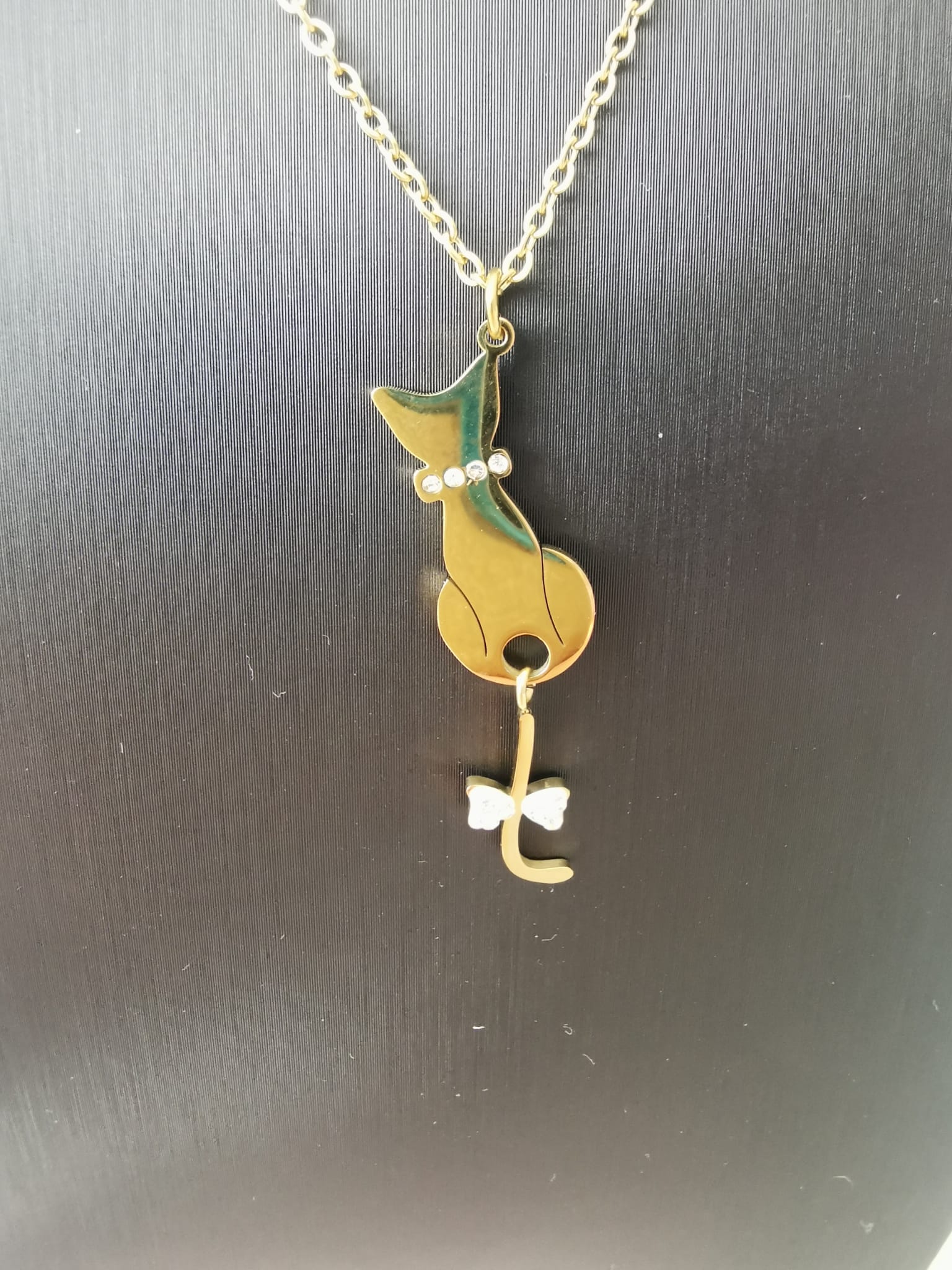 COLLANA GATTO GOLD 00108