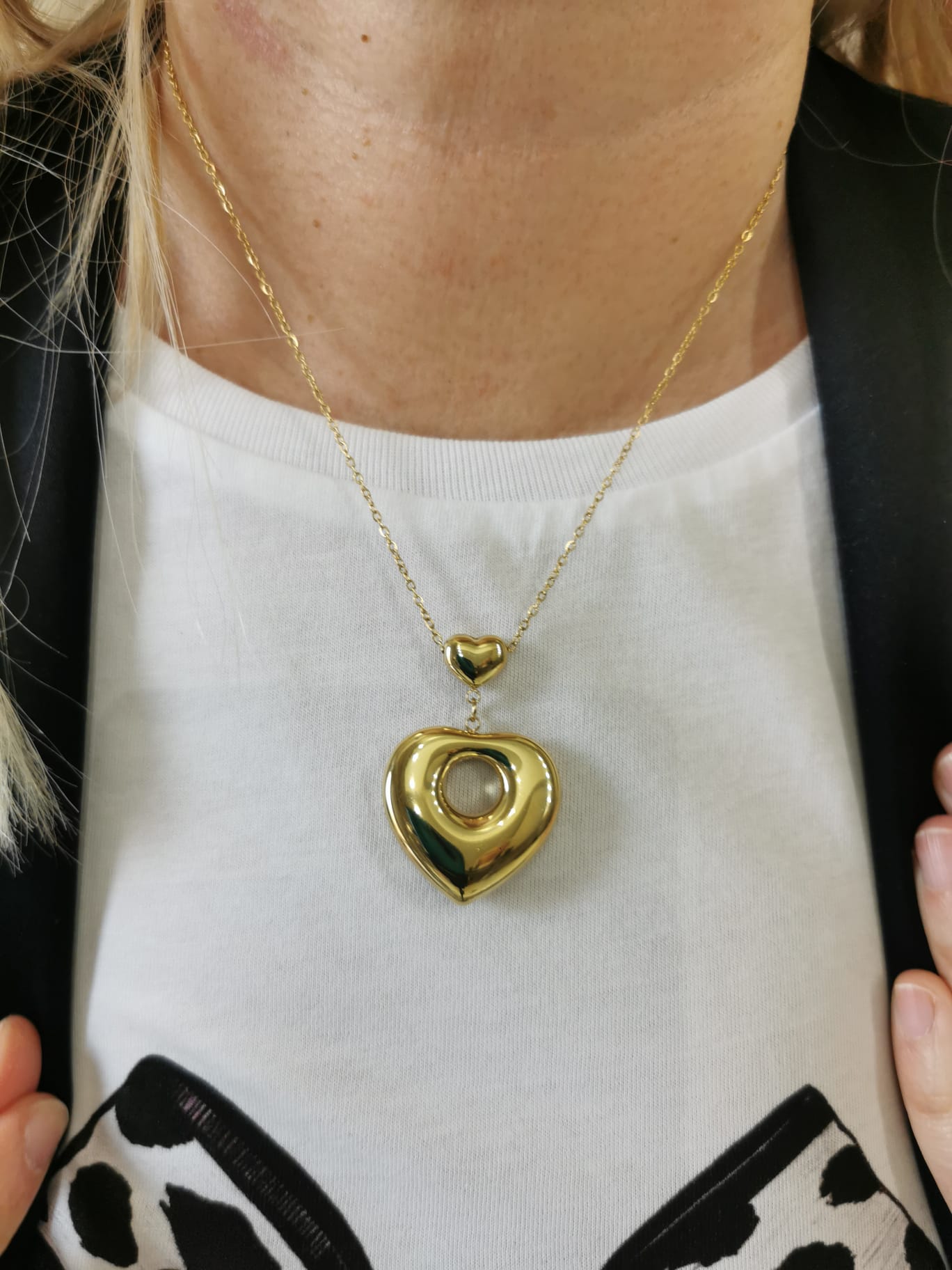 COLLANA CUORE 2 GOLD 00109