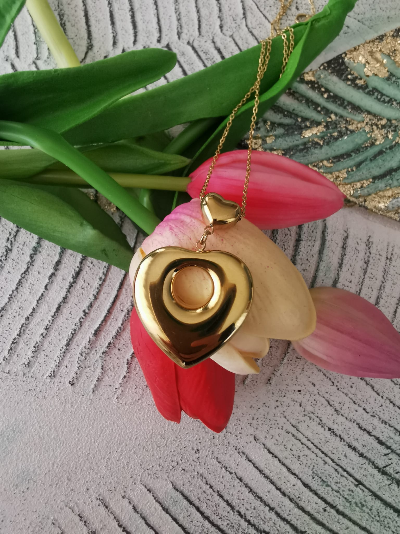 COLLANA CUORE 2 GOLD 00109