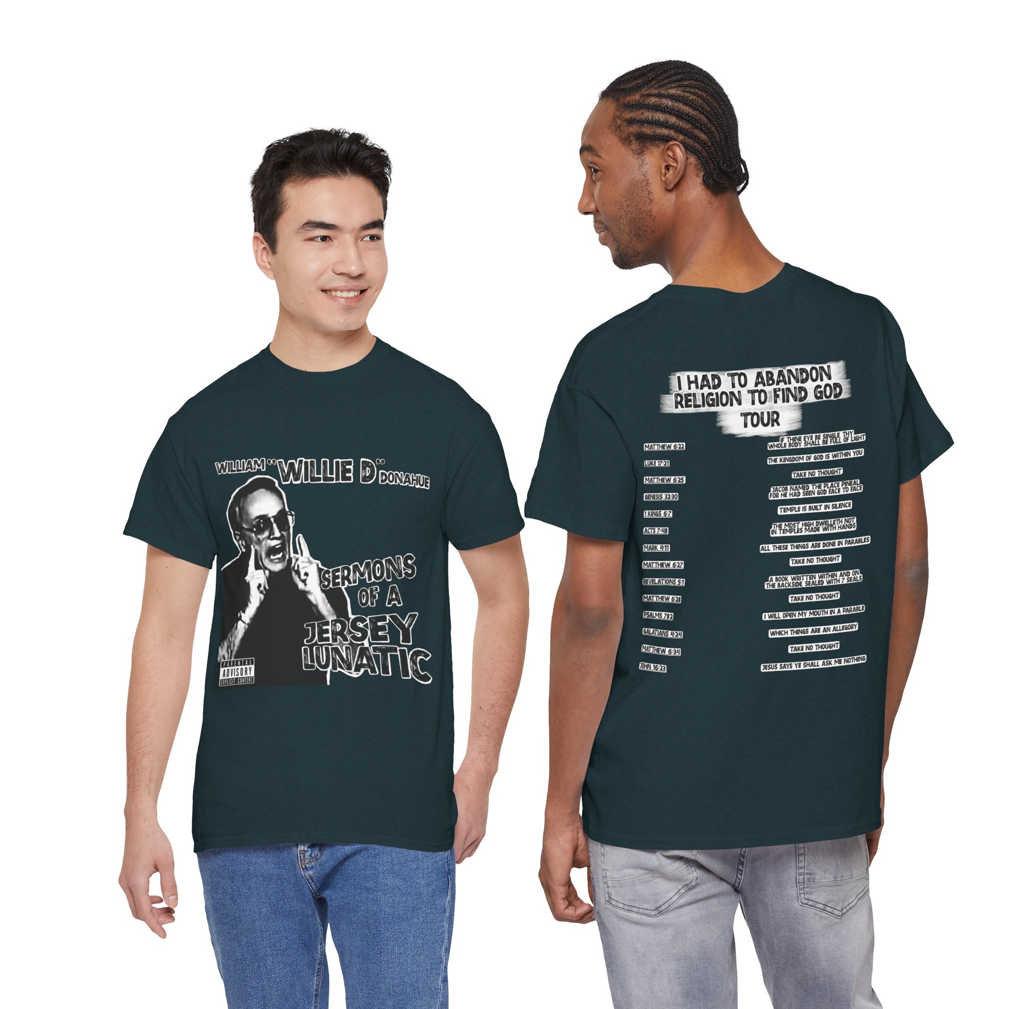 Jersey Lunatic Tour Heavy Cotton T-Shirt