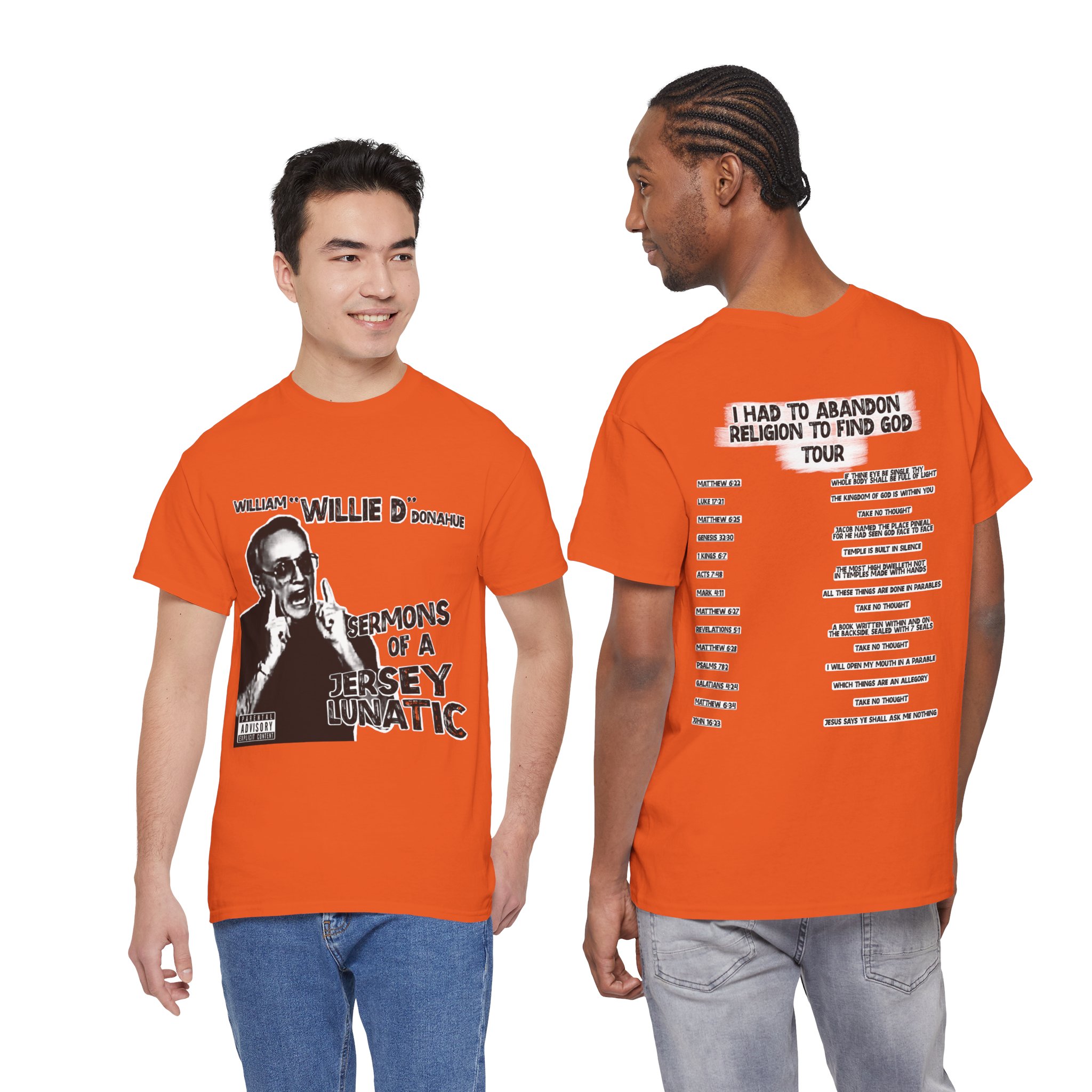 Jersey Lunatic Tour Heavy Cotton T-Shirt