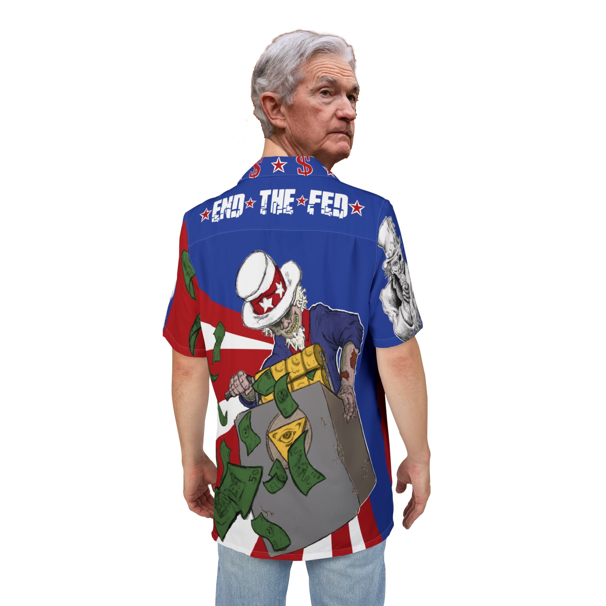 End The Fed Hawaiian Button-Down Shirt
