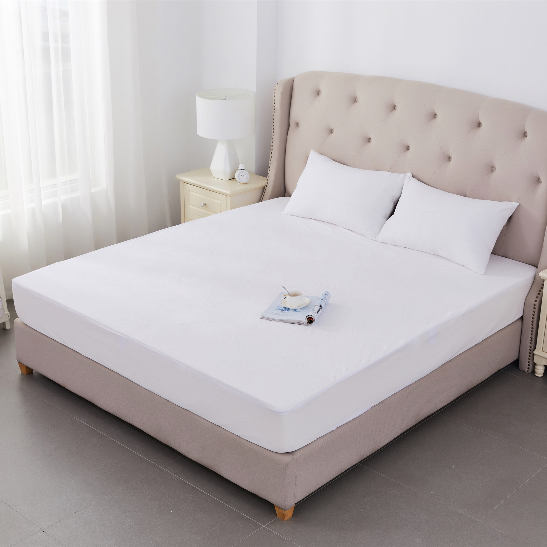 Cotton Terry 100% Waterproof Mattress Protector Fitted Style